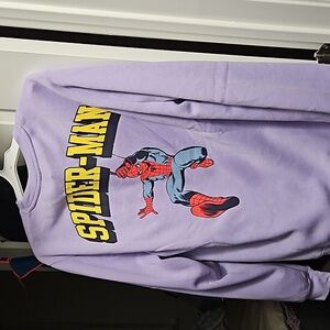 Comicon Amazing spiderman marvel purple crewneck
